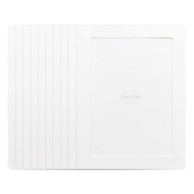 モノライクプレーンペーパーフォトフレームホワイト A4 サイズ PLAIN Paper Frame - White 10枚入 写真用 紙製 額縁