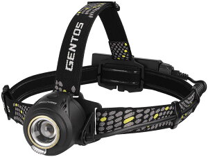 GENTOS(�W�F���g�X) LED �w�b�h���C�g USB�[�d�� �y���邳700���[����/���p�_��10����/�㕔�F�����z ��p�[�d�r�g�p ���o�e�B LY-217R