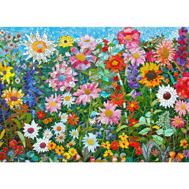 MISITU ジグソーパズル 1000ピース パズル 風景 絵画 壁画 花 花畑 植物 プレゼント 誕生日 ク リ ス マ ス おしゃれ インテリア 野花 (50 x 70 cm)