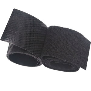 極薄 やわらか面ファスナー 【幅2cm×長さ3m】縫製用 ベルクロ 裏粘着剤なし お肌に優しい 手芸 ドール ベビー服 人形用材料 サバゲー 縫い付け・ 縫い・ミシン用 オスメスセット 黒