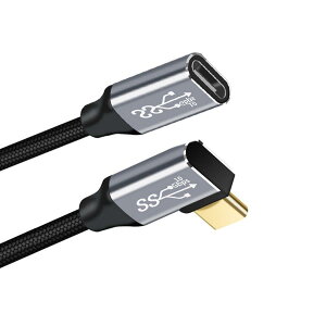cablecc ���E�p�x USB-C USB 3.1 Type C �I�X - ���X �����f�[�^�P�[�u�� 10Gbps 100W �X ���[�u�t�� �m�[�g�p�\�R���p 20cm