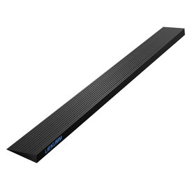 LIEKUMM 段差スロープ 高さ2.5cm 段差解消スロープ ゴムスロープ 耐荷重650kg ゴム製 バリアフリー 掃除機通過 介護用スロープ 敷居スロープ 転倒防止 入口、玄関適用 自由裁断可能 黒