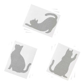 猫型 網戸の補修シール（9枚入）