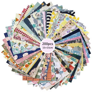 GUQI 200  n ͂Zbg ԕ DIY JbgNX pb`[N z (15cm x 15cm)