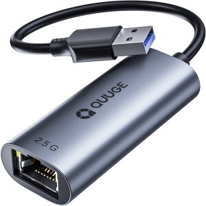 QUUGE LLANA_v^[ 2.5Gbps ʐM USB LANϊA_v^[ 2500Mbps USB3.0 RJ45 ϊ ꔭF 10/100/1000/2500Mbps C[TlbgA_v^ USB MKrbg 2.5GbEΉ C[TlbgA_v^ LANA
