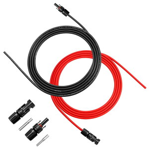 WBGADAM MC4 ケーブル 1.5M 4sq 太陽光パネル mc4 延長ケーブル ソーラーパネル ケーブル 12AWG 2本/組