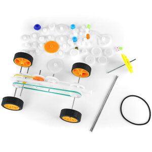 EKIND 78個セット 歯車 ギア モーター パック DIY パーツ モジュール ウォーム プーリ ブレーキ ラック付属 ロボット おもちゃ車 製作