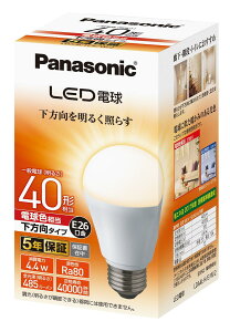 �p�i�\�j�b�N LED�d�� �������a26mm �d��40�`���� �d���F����(4.4W) ��ʓd�� �������^�C�v 1���� �����Ή� LDA4LHEW2