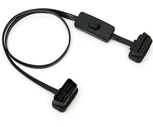CarAngels OBD2 XCb`t tbgP[u 60cm OBDII 16PINP[u ^ ԗff (XCb`ttbg^60mm)