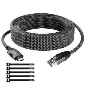 USB3.0 Type-C LlanϊA_v^ USB-C C[TlbgϊP[u RJ45MKrbg 26AWG OFC iC RpNglbg[NP[u OTG 肵ڑ^CvC C^[lbgP[u MacBook Pro/Air