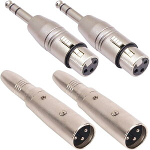 Xiatiaosann XLR IX - 1/4 C` X A_v^[  XLR X - 1/4 C` IX A_v^[A3 s XLR vO - 6.35mm TRS XeI I[fBI A_v^[ (~LT[A}CNAAvȂǗp) (4 pb