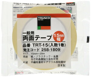 TRUSCO(�g���X�R) ��ʗp���ʃe�[�v �N���A 15mm×20m TRT15
