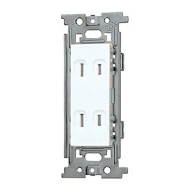 東芝ライテック E’S 扉付ダブルコンセント ニューホワイト NDG2122S WW