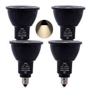 E11 LED d X|bgCg Ή 5W 50W^ E11 LED d 500LM PxE11 LEDd F  ȃGl AC100V JDR50 r[p40° 4 (dF)