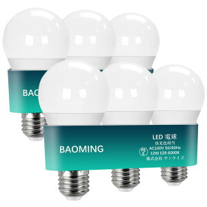 BAOMING LEDd 100W` 1550LM E26 Lz^Cv Ή _łȂ F Px  ȃGl `Ή fMގ{HΉ PSEF؍ 6Zbg(12W- F)