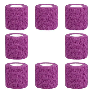 テーピング 自着性 不織布 エラスチックバンデージ 筋肉・関節サポート 弾性包帯 伸縮性 通気性 厚手タイプ 8卷