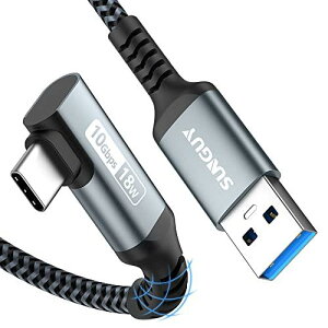 SUNGUY USB Type C P[u USB-A to USB-C 0.3M L USB3.1 Gen2 ^CvC P[u 10Gbps f[^] 3A}[d Android AutoΉ iC҂ Galaxy S22 Ultra/iPad Pro/iPad air/Sony Xperia/Yoga/SSD̑AndroidfoCX