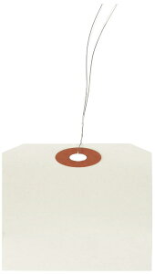 長門屋商店 【RoHS対応針金】再生紙荷札 4号 (中) 200枚P ニ-N514