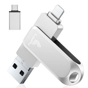 yAvsvz4in1 i PhoneΉ USB 128GB iPadΉ usb[ USB3.0  f[^ obNAbv iOS/USB/Type-C/Micro USB Ot usb ʐ^ۑ Phone/iPad/PC/Android/MacΉ ] Vo[ Phone 15 Pro /