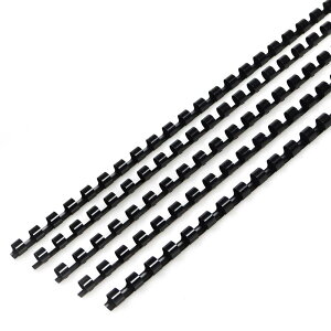 RAYSOONER CR8 ブラック 製本リング マルチサイズ 穴径:8mm A4サイズ 1箱=100本 黒 21穴