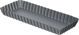 タイガークラウン タルト型 グレー 99×247×23mm Albrid セパトタルト長方形 アルミ フッ素2コート 底取れ式 5252