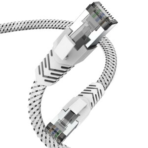 LANP[u CAT8 1m bV tbg JeS[8 P[u Ankuly 40Gbps/2000MHz FTP CAT8 C[TlbgP[u ܐ܂h~ V[h T[o[ Ɨl Ɩ(1m zCg)