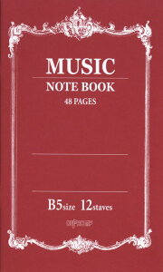 MUSIC NOTE BOOK y5m[g B5 12i