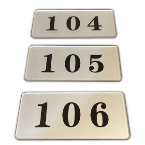 Seagron [io[ v[g ԍ ԍv[g  AN 3.5×8cm×0.2cm (104+105+106, Vo[)c