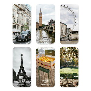 mCNELv`[EUECt h p n[h ubN}[N 6P SET, Capture the life London Paris Hard Bookmark - ANubN}[NAAǏpi
