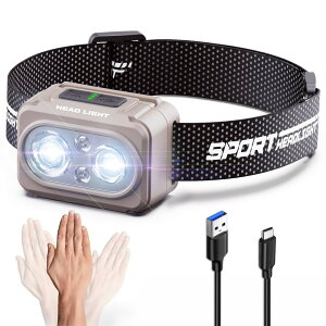 Tebool wbhCg Type-C[d e1200mAh Px LED 600[ UZT[@\t 6_[h ԁCg SOS_ ɂ wbhv hho 60°px ނ œK 