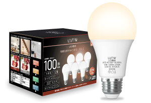 LUTW LED�d�� E26���� �d���F 12W 1200lm 100W���� 2700k 220°�L�z�� �����F �����s�� 6�� LDA12L-G-E26