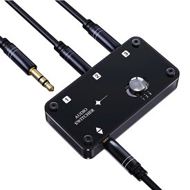 COOIDEA 3.5mmステレオオーディオスイッチャーは、3.5mmオーディオケーブル、3つのポートAUXオーディオスピーカーセレクターをサポートし、1から3にアウト、または3から1にインします、PC、スマートフォン、ノートパソコン、ヘッドフォンに対応しています。