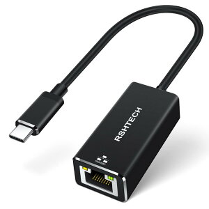 USB LANϊ A_v^[ 2.5G RSHTECH USB C LLANA_v^[ A~ Type C to RJ45 ]xő2.5Gbps C[TlbgA_v^Thunderbolt 3MacBook Pro/MacBook Air/Samsung/iPad ProUSB-CfoCXɑΉ