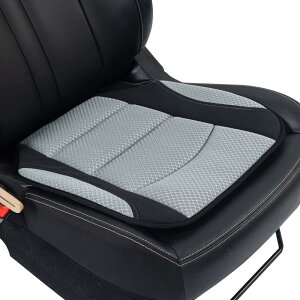 SHIMAKYO カーシートクッション 車用 低反発 通気 運転席 助手席 オフ ィス 自宅用 滑り止め 抗菌防臭 蒸れにくい 年間使える ズレ防止仕様 おしゃれ 44×45cm