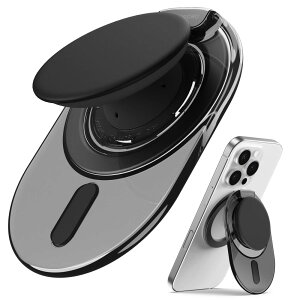 TapV[Y Vo Sinjimoru Magsafe Obv X^hɃAbvO[h wɗD X}zO ߉\ȃX^h ͎ 3000G i Phone 16/15/14/13/12V[YΉ M-Tap Tok Stand NAubN