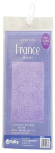 TULIP ��D���̉Ԃӂ���L�b�g SASHIKO WORLD �� France �K���̂�肩�� KSW-019