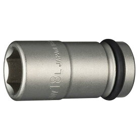 トネ(TONE) インパクト用ロングソケット 4NV-18L 差込角12.7mm(1/2”) 二面幅18mm
