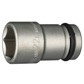 トネ(TONE) インパクト用ロングソケット 4NV-22L 差込角12.7mm(1/2”) 二面幅22mm