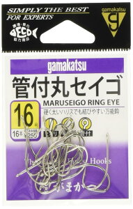 がまかつ(Gamakatsu) 管付丸セイゴ 白 16号