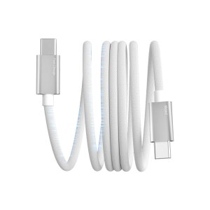 USB-C  USB-C P[u 1m }Olbg ^CvC [dP[u 240W PD3.1Ή }[d type c C h~ fh~ iphone16Ai Phone 15AMacBook ProAMatebookAiPadAXperiaAGalaxyType-c@Ή(White)