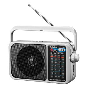 Gelielim |[^uWI FM/AM/SW1-2/ ChFMΉ x ቹ 傫ߑIǕ\ USB/SD/TFJ[hΉ MP3v[[ WI Cz[qt dr ACd