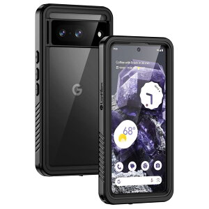 Lanhiem Google Pixel 8 �h���P�[�X ���S�h�� IP68�ČR�K�i �ϏՌ� ����~�� �h�o �h�� ���C�����X�[�d�Ή� �����ی�J�o�[ Google �s�N�Z�� 8 �h���J�o�[ �u���b�N