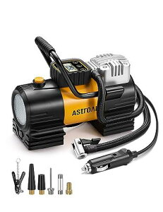 AstroAI GA RvbT[ ^C C ԗp dC 150PSI DC12V VK[\Pbgڑ PxLEDCg ~ |[^uŖ\ C 4ޕ\P p//ĎmY
