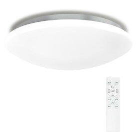 Hoshiakari LEDシーリングライト 8畳 33W 3900LM 無段階調光調色 常夜灯 タイマー・メモリー機能 電気 蛍光灯 照明器具 天井 シーリングライト 6畳~8畳 Led 取付け簡単 器具一体型 リモコンとスマホ操作 直径30cm リビング/寝室/書斎/オフ ィスに適用
