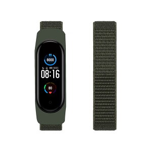 AGUPERFIT �R���p�`�u�� Mi Band 6 5 4 3 �o���h�A�_�炩�����K�ŒʋC���̗ǂ����i�K���߃i�C�������[�v�ւ��o���h (�A�[�~�[�O���[��)