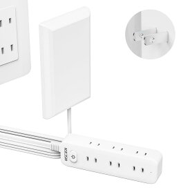 Mscienエムサイン コンセントカバー 赤ちゃん 電源タップ ベビーガード 延長コード 3m 雷ガード 9個口 コンセント タップ テーブルタップ 壁掛け OAタップ 分岐 たこあしコンセント 子供 コンセントガード おしゃれ