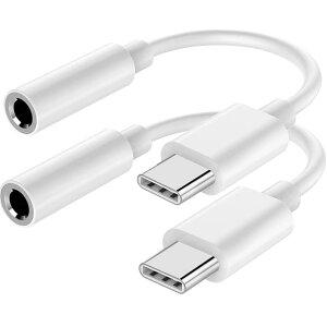 USB Type-C to 3.5 mm XCzWbNA_v^[ USB-C to AuxI[fBIhOP[u ʘb/y/R Type-C wbhtHWbNA_v^ Cz ϊP[u Ή iPad Pro 11 iPad Pro 