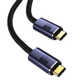 USB4 ケーブル USB Type-C ケーブル Thunderbolt 3対応 20Gbps高速転送 PD対応 100W急速充電 8K / 60Hz映像出力 ナイロン編みMacBook、Pad、Surface、Switch、Xperia、Galaxy、Pixel等タイプc機種対応 (3M)
