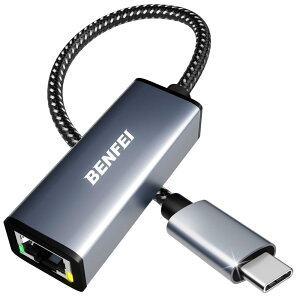 BENFEI LLANA_v^ USB-C - C[TlbgA_v^[AUSB Type-C (Thunderbolt 3/4) - 10/100/1000Mbps  RJ45 MKrbgC[Tlbg LAN lbg[NA_v^[ i Phone 15 Pro/Max, MacBook Pro/Air 2023, iPad Pro, 