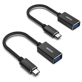 BENFEI USB-C ＆ USB 3.0 変換アダプタ 2個セット Type C USB-A 最大5Gbps タイプc - USB 3.0 アダプタ i Phone 15 Pro/Max, MacBook Pro/Air 2023, iPad Pro, iMac, S23, XPS 17 その他 USB-C 端末用...黒